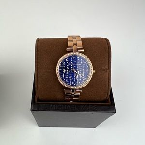 Michael Kors MK4451 Maci Rose Gold-tone Stainless Steel Bracelet Watch 34mm